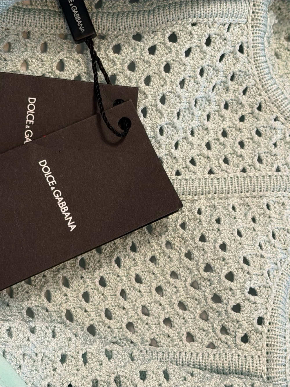 Dolce & Gabbana Mint Crochet Bustier Dress - Picture 6 of 11